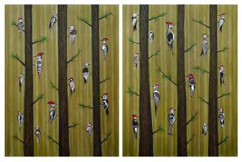 Woodpeckers Diptych