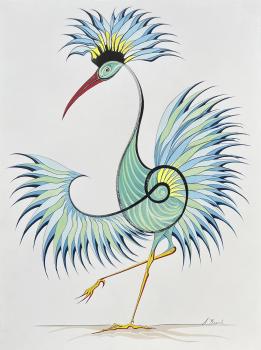 The Celebration of Spring, Gestural Bird Right