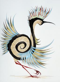 The Tumbleweed Gestural Bird (Left)